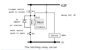 The relay itself is basically the same as any starter solenoid with a latching mechanism on the bottom, so no worries about high current draw, up to and including the vehicle starter. Ab 1846 Latching Relay Wiring Diagram Toggle Switch Wiring Diagram 8 Pin Relay Free Diagram