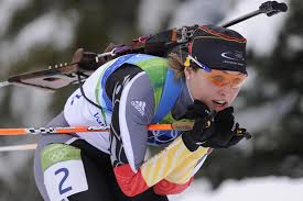 Germany's biathlon pinup magdalena neuner begins her assault on olympic gold on saturday in the women's sprint, but her main rivals for a podium place are set to come from her own team. Germany S Neuner Wins Women S Biathlon Pursuit Wsj