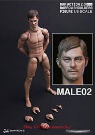 Damtoys 1/6 Narrow Shoulders Body 2.0 & Daryl Head Accessories INSTOCK行尸肉走 