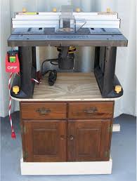 I Bought A Router Table Off Of Craigslist Then Got A Night Stand For The Base Also Via Craigslist This Started Off Be Router Table Center Table Home Decor