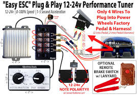 Identify the wires on your vehicle and trailer by function only. Eastcoast Powerup Easy Esc 12v Or 24v Launch Control For Power Wheels Power Wheels Makeover Power Wheels Power Wheels Modified