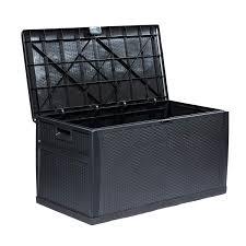 Check spelling or type a new query. Tiptiper Waterproof Outdoor Deck Box 120 Gallon Outside Storage Box Of Imitation Rattan Lockable Outdoor Storage Container Perfect For Gardening Tools Cushions Black Amazon In Home Kitchen