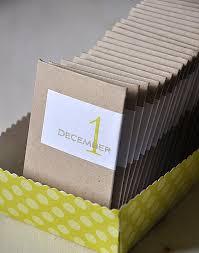 A lot of fun ideas here! 35 Diy Advent Calendar Ideas Apartment Therapy