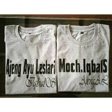 Biar keliatan romantis, cobain deh 5 desain kaos couple ini! Baju Couple Nama Sendiri Kaos Couple Desain Sendiri Murah Shopee Indonesia