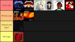 Album Tier List Based On The Presence Of The Metallica Logo On Each Album S Cover Metallica Metallica Logo Album Covers Metallica