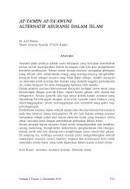 Kepentingan senaman dalam kehidupan seharian. Pdf At Ta Min At Ta Awuni Alternatif Asuransi Dalam Islam