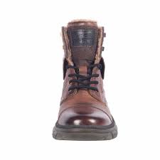 Bugatti Lace Up Boots Brown Zeus