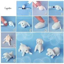 8 Mini Tutoriels Photo Pour Travailler La Pate Etape Par Etape Chien Fondant Tutoriel Fondant Pate Fimo Facile