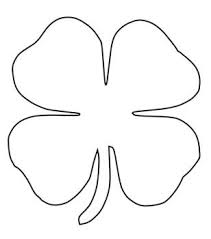Big Four Leaf Clover Coloring Pages Coloring Pages Coloring For Kids Coloring Pages For Kids