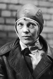 Amelia Earhart's helmet worn