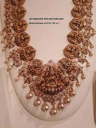Gold Antique Lakshmi Necklace From Sri Mahalaxmi Gems Jewellers South India Jewels Antique Bridal Jewelry Indian Bridal Jewelry Sets Bridal Gold Jewellery