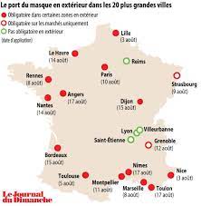 Masque Ou Pas Masque La Carte Des 20 Plus Grandes Villes De France
