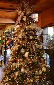 Platinum Bronze Themed Christmas Tree Outdoor Christmas Decorations Modern Christmas Tree Christmas Tree Themes