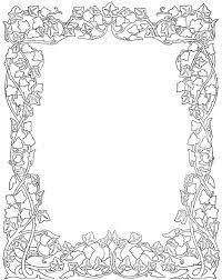 Floral Frames Karen S Whimsy Coloring Pages Scrapbook Frames Book Of Shadows