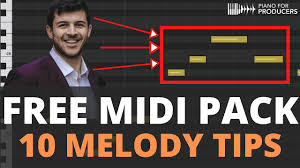 Download free sample packs, midi, loops & sounds these free sample packs are perfect for any hip hop, trap, edm, pop, house producer and is also suitable for many styles of music such as funk, soul, rnb, tropical house, chillout and any other sounds that blend hip hop with electronica as well. 10 Quick Tips To Writing Better Melodies Free Midi Pack Youtube
