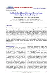 While doing basic life support automated defibrillator will be use. Pdf Do Medical And Dental Students Have Adequate Knowledge In Basic Life Support International Journal Of Research Review Ijrr Academia Edu