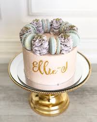 Birthday Cake Design Ideas Posh Little Cakes On Instagram Happy Birthday Ellie J My Classic Birthday Cake Design With Macarons And Sp Cake Designs Birthday Macaroon Cake Macaron Cake