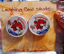 Laughing Cow Cheese Earrings Mini Brands Tiny Food Jewelry - Etsy Norway