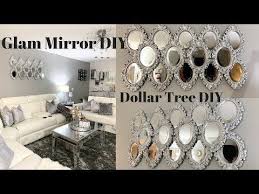 Dollar Tree Diy Mirror Wall Art Best Inexpensive Glam Diy Youtube Diy Home Decor Projects Dollar Tree Mirrors Diy Mirror