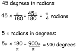 To convert radians to degrees, you can use the degrees function. Converting Radians And Degrees In Pre Calculus
