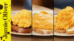 Bring olive oil, 1 tablespoon vinegar, and w. How To Make Perfect Scrambled Eggs 3 Ways Jamie Oliver Youtube