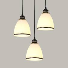 Glass is one of our most popular options for shades — we have a variety of glass pendant light shades, glass ceiling fan lights and more. Traditional Dome Hanging Light With Round Linear Canopy 3 Lights Frosted Glass Ceiling Light For Bar Beautifulhalo Com