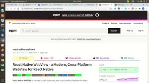Now you will need to go into either xcode (for ios) or android studio (for android) and build the project from there, this can take a few minutes. React Native Webview Integration With React Native Youtube