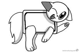Printable nyan cat coloring pages. Nyan Cat Cartoon Cat Coloring Pages Novocom Top