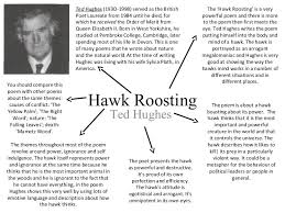 Hawk Roosting By Ted Hughes Plath Poems Sylvia Plath Poems Ted
