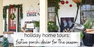 Ideas on how to decorate front porch for christmas. Tennessee Christmas Cozy Log Cabin Front Porch Decor T Moore Home Interior Design Studio