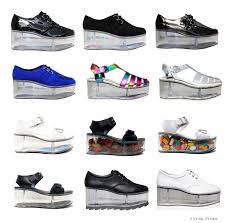 Qloud Shoes Vegan Leather With Clear Platform Container By Yru Chic Shoes Platform Shoes Vegan Leather Shoes