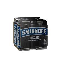 Smirnoff ice strawberry (12oz slim can available in new smirnoff ice fun pack) Smirnoff Ice Double Black Cans 4pk Premix Easy Drinks