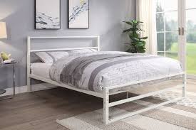 Maybe you would like to learn more about one of these? Hartfield Modern White Metal Bed Frame Single Small Double Double King Size Crazypricebeds Com