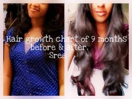 hair growth chart beautylish