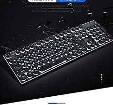 Walmart.com has been visited by 1m+ users in the past month Mechanical Typewriter Keyboard Retro Steampunk Keyboard 104 Keys Anti Ghosting Backlit Keyboard Typewriter Retro Style And Round Keycaps For Pc And Mac Amazon De Computer Accessories