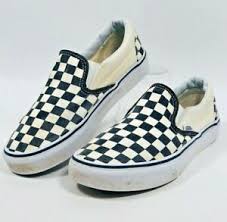 The most common black white shoes material is metal. Vans Slip On Black White Checkered Skate Shoes Youth Size 4 5 Women S Size 6 Ebay