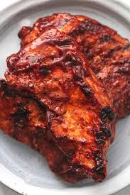 Remove from marinade and allow meat to warm up to room temperature for about one hour before grilling. Ultra Juicy Grilled Bbq Pork Chops Creme De La Crumb