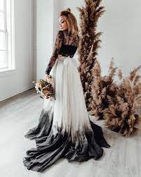 Dip Dye Diy Wedding Dress Ombre Wedding Dress Two Piece Wedding Dress Alternative Wedding Dresses