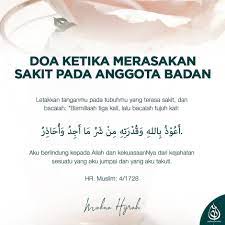 Berdoa ketika sakit dapat menjadi alternatif sebagai terapi yang dilakukan untuk diri doa saat sakit #1. Doa Ketika Merasakan Sakit Pada Anggota Dakwah Sunnah Id Facebook
