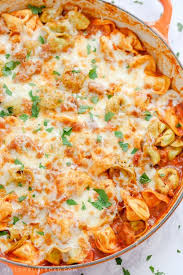 Cheesy One Pan Italian Sausage Tortellini Skillet Recipe Sausage Tortellini Italian Sausage Recipes
