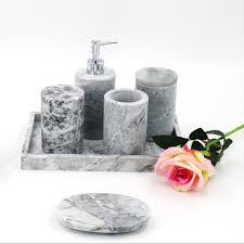 Enjoy free shipping on most stuff, even big stuff. Modern Natural Grey Black Marble Bathroom Accessories Set Buy Bathroom Accessories Marble Bathroom Accessories Bathroom Set Marble Product On Alibaba Com