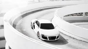 Audi r8 v10 spyder tuning white sport car in the garage. Adv1 Wheels Audi R8 Wallpaper Hd Car Wallpapers Id 5507
