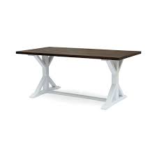 Here are the most beautiful and creative ideas that will help you revamp your kitchen. Amazon Com Mayo Rustic Farmhouse Acacia Wood Dining Table Dark Brown And White Kitchen Dining