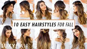 The falls give a captivating look. 10 Heatless Hairstyles For Fall Youtube