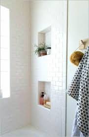 Bath Room Shower Niche Recessed Shelves 42 Super Ideas Recessed Shower Shelf White Subway Tile Shower Recessed Shelves