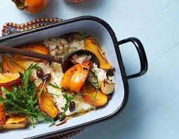 Das Rezept Ofen Kaki Mit Rucola Und Oliven Rezepte Lebensmittel Essen Einfache Gerichte