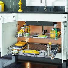 Pullout U Shaped Undersink Basket W Soft Close 33 Chrome 5786 33cr Rev A Shelf Kitchen Organization Under Kitchen Sinks