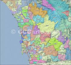 San Diego Zip Codes San Diego County Zip Code Boundary Map