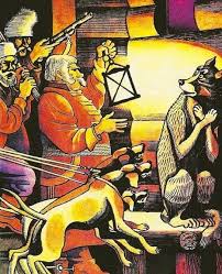 волк ночью думая залезть в овчарню попал на псарню Opisanie Basni Krylova Volk Na Psarne Kompleksnyj Analiz Basni I A Krylova Volk Na Psarne Soobshenie Temy Celej Uroka