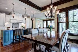 open floor plan kitchen and dining room